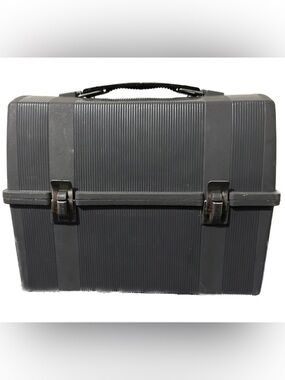 Vintage 1970's Aladdin Workman's Gray Dome Lunchbox